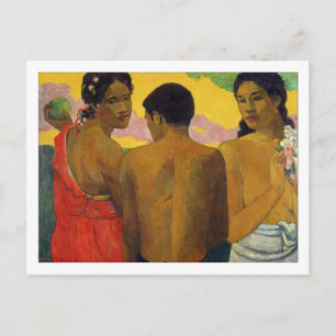Tre Tahitianer av Paul Gauguin Vykort