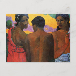 'Tre tahitianer' - Paul Gauguin Vykort