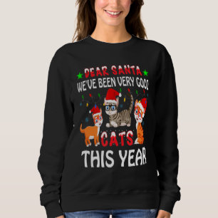 Tre taktomten Santa Hat Julafton, fin jul för katt T Shirt