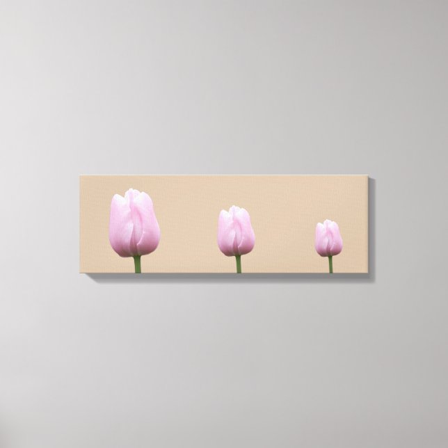 Tre Tall Tulips Canvastryck (Framsida)