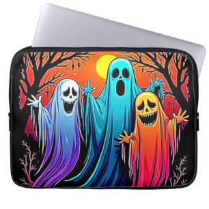 Tre taloky Halloween Spöken Design Laptop Fodral