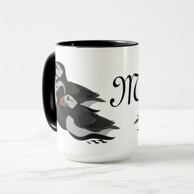 Tre Tecknader för vänskaplig utsugning av finkar Mugg (Framsida vänster)