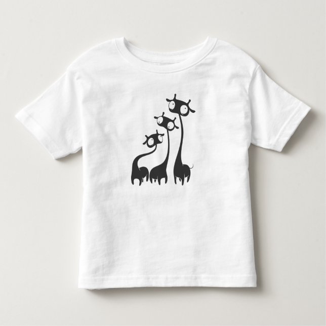 Tre Tecknader Giraffes T-shirt (Framsida)