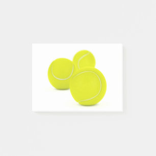 Tre tennisbollar post-it block