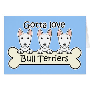 Tre tjurTerriers Hälsningskort