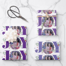 Tre tonars lila Joy Jul helgdag-foto