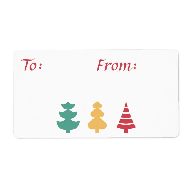 Tre Träd-giftetiketter Fraktsedel (Framsidan)