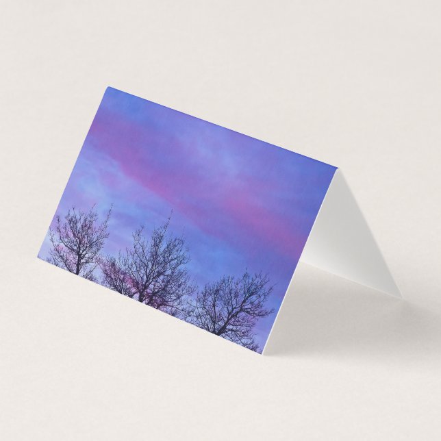 Tre Träd Toppar-kort Kort (Framsida)