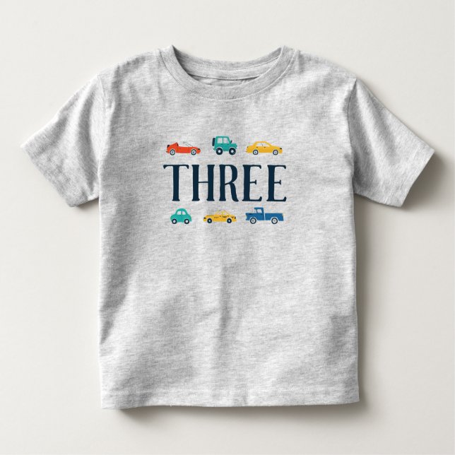 Tre Transport Birthday Shirt T (Framsida)