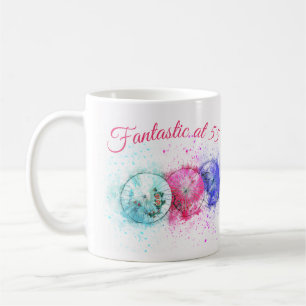 Tre tropiska drinkparaplyer "som är fantastiska p kaffemugg