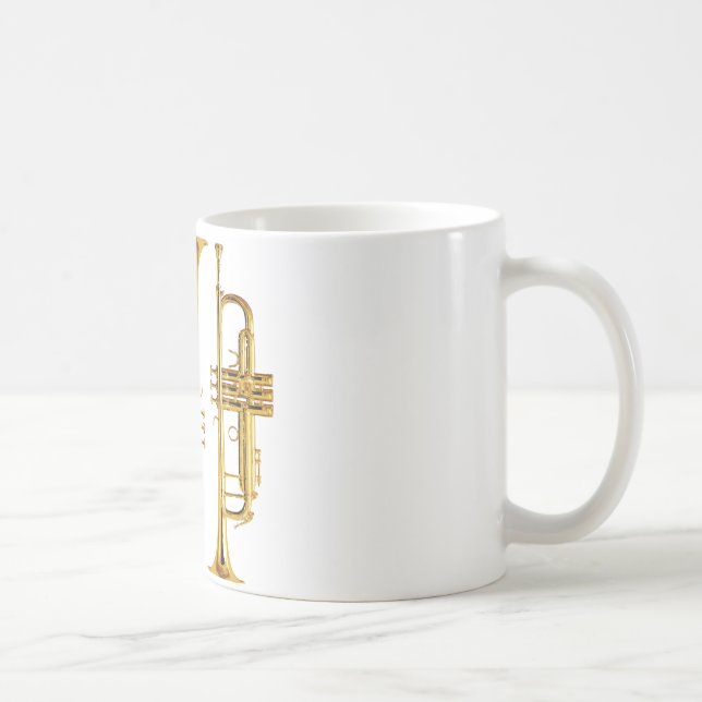 Tre trumpeter kaffemugg (Höger)
