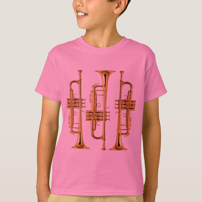 Tre trumpeter t shirt (Framsida)
