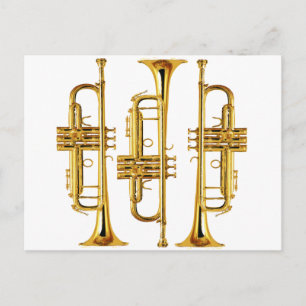 Tre trumpeter vykort