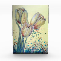 Tre tulips bouquet-gulter
