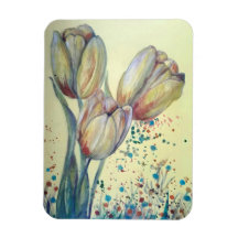 Tre tulips bouquet-gulter