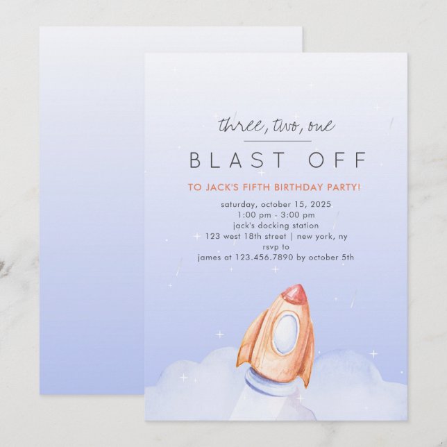 Tre två en bast av minnesdagen inbjudningar (Fram/baksida)