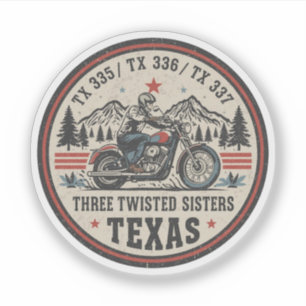 Tre tvinnade systrar, tx 335,tx 336,tx 337-väg klistermärken