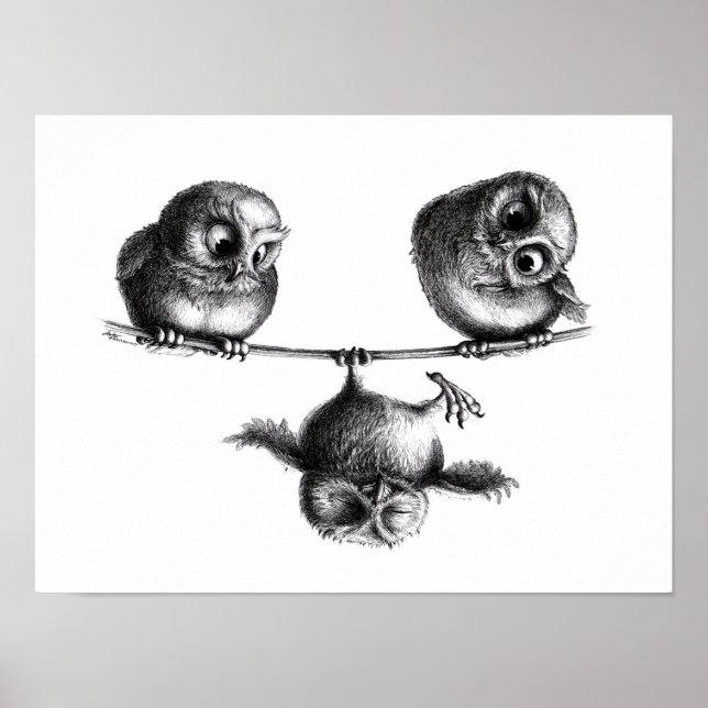 Tre Uggla - Frihet och Roligt Poster (Framsidan)