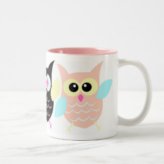 Tre Ugglor Två-Tonad Mugg
