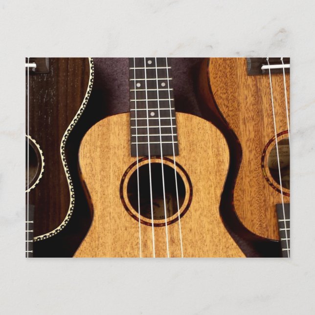 Tre Ukulele vykort (Framsida)