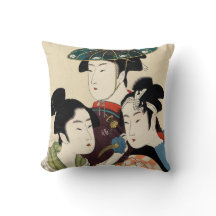 Tre unga Manar eller Kvinnor efter Utamaro Kitagaw