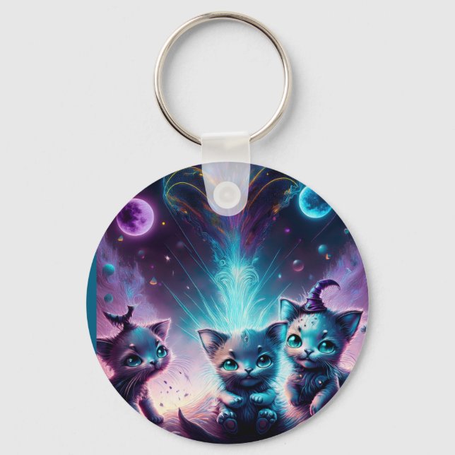 Tre utomjordingar i en annan världsdel nyckelring (Framsida)