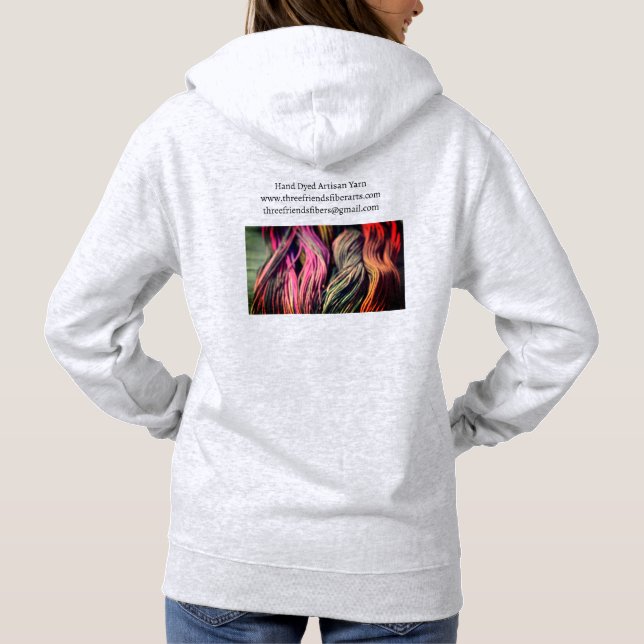 Tre vänner Fiber Arts Sweatshirt T Shirt (Baksida)