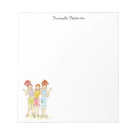 Tre vänner för alltid anteckningsblock