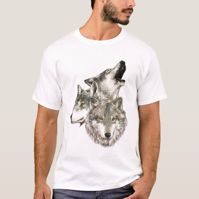 Tre varger tee (Framsida)