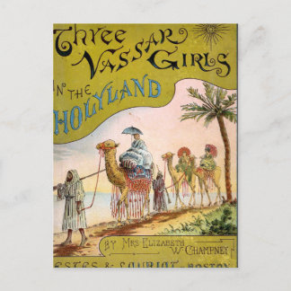 Tre Vassar Girls i Holyland Vykort