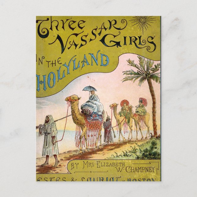 Tre Vassar Girls i Holyland Vykort (Framsida)