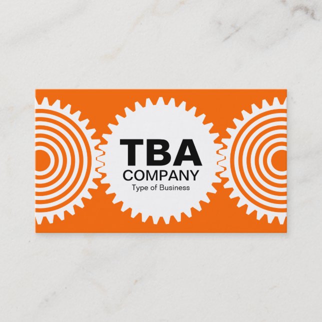 Tre växlar v3 - Orange FF6600 och vit Visitkort (Framsida)