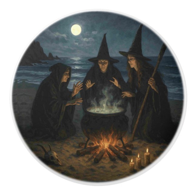 Tre veckor Brew Cauldron Full Moon Beach Knopp (Framsidan)