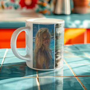 Tre vertikala remsor Boho-foto Mugg