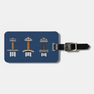 Tre Viking Sword Hilts Bagagebricka