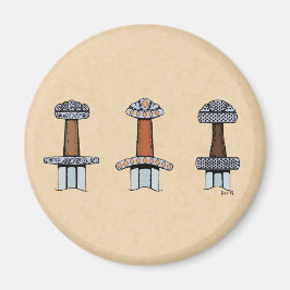 Tre Viking Sword Hilts Magnet