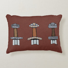 Tre Viking Sword Hilts Prydnadskudde