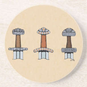 Tre Viking Sword Hilts Underlägg