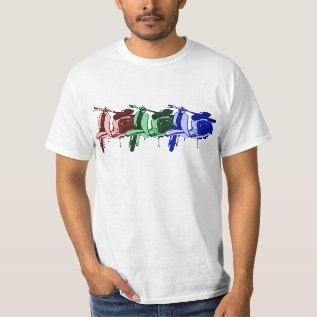 Tre vintageSixtiessparkcyklar T Shirt (Framsida)