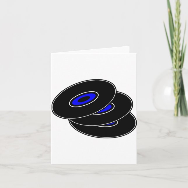 Tre vinylrekord noterar kort (Framsida)
