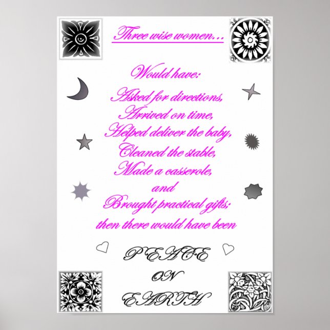 tre visa kvinnor poster (Framsidan)