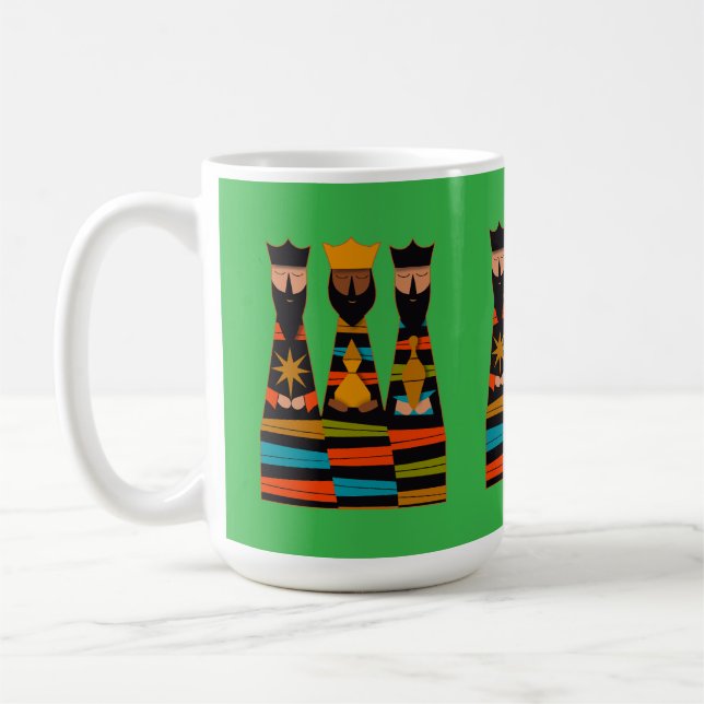 Tre vise män modern mitten av seklet kaffemugg (Vänster)