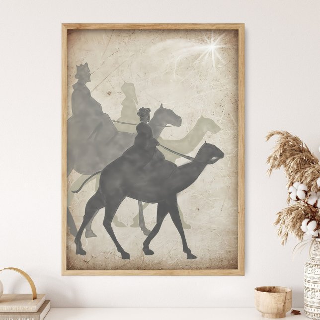 Tre vise män, Skriftväggkonst, Bibliska berättelse Poster (Skapare uppladdad)