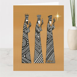 Tre vise män Svart & Vit Jul Nativity Kort
