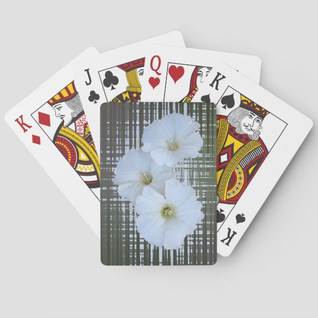 tre vita blommor casinokort (Baksidan)