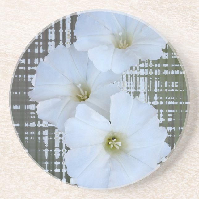 tre vita blommor underlägg (Framsidan)