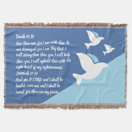 Tre vita Doves Christian Healing Prayer Shawl Filt