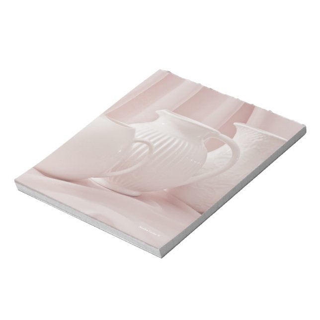 Tre vita pitchers Note Pad Anteckningsblock (Roterad)
