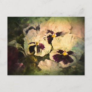 Tre vita rutor (texturerade) vykort