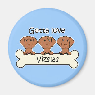 Tre Vizslas Magnet
